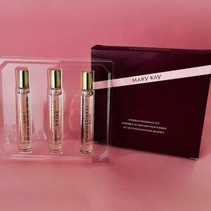 Mary Kay Women's Fragrance Roller Trio - Pink and Gold Accents